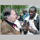Diskussion mit dem Vorsitzenden der Dauerkolonie Togo e.V. Foto: Umbruch Bildarchiv #1132y)